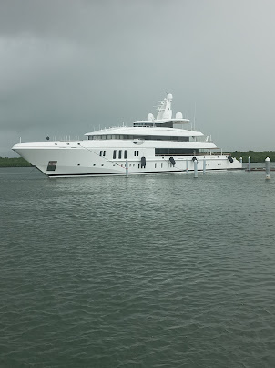 A luxury yacht at Denarau Port
