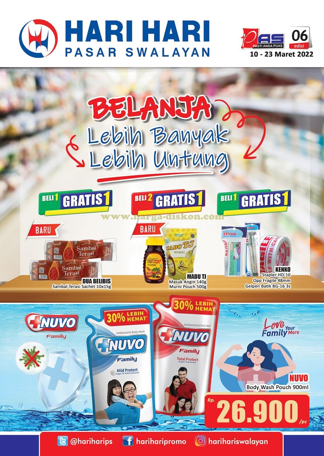 Katalog Promo HARI-HARI Swalayan 10 - 23 Maret 2022