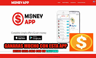 Gana dinero fácil en tus ratos libres! Money App para Android e ios - Pagos por Paypal