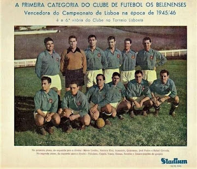 classificação campeonato regional distrital associação futebol lisboa 1946 belenenses