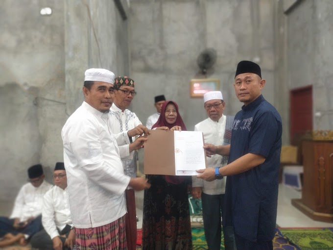 Yoppy Bantu Pembangunan Masjid Nur Fathan