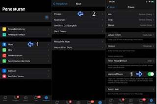 Cara Mematikan Centang Biru di Wa