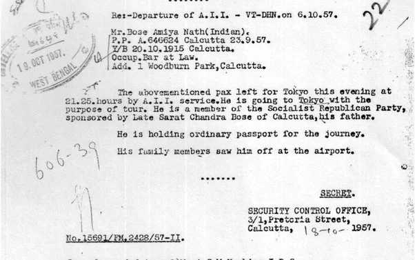 A document from the British Archives revealing the connection of Nehru’s close aide Nambiar with the Soviets.    https://www.newsbharati.com//Encyc/2022/1/23/When-the-Nehru-govt-spied-on-Netaji-s-family.html