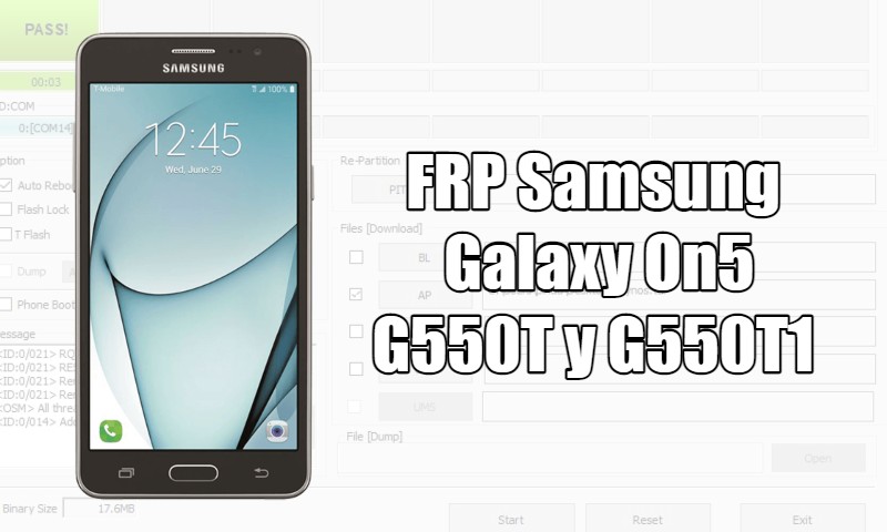 Remover bloqueo FRP en Samsung Galaxy On5