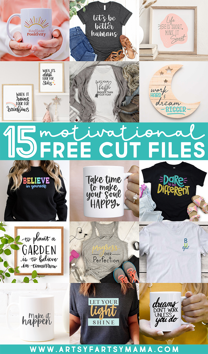 15 Free Motivational SVG Cut Files