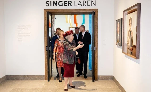 Princess Beatrix of the Netherlands opened a new exhibition and a new wing at the Singer Laren Museum