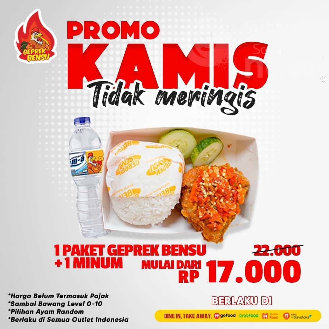 GEPREK BENSU Promo KAMIS – Harga Spesial Paket mulai dari Rp 17.000