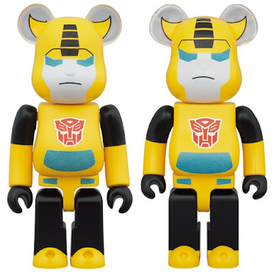 Transformers Bumblebee & Starscream Be@rbrick Vinyl Figures by Medicom Toy