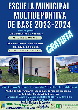 ESCUELA MULTIDEP. para EDADES de BASE - Curso 23/24 - 2ª Fase