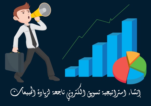 إنشاء استراتيجية تسويق الكتروني ناجحة لزيادة المبيعات