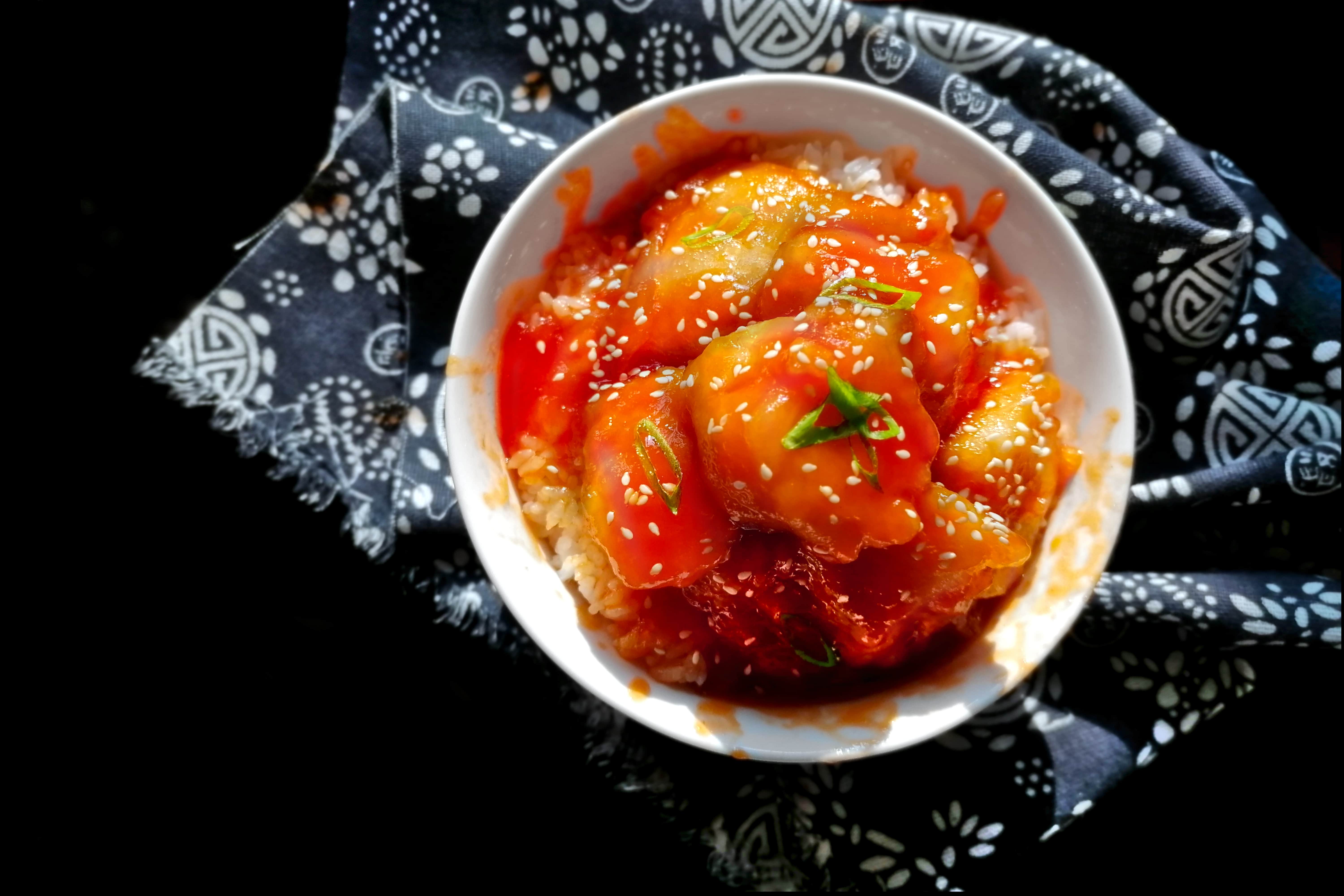 Sweet and Sour Fish Bites