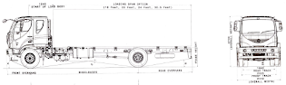 Ashok Leyland Boss 1920HB BS6 Sleeper cabin_ chassis layout / bodybuilder drawings