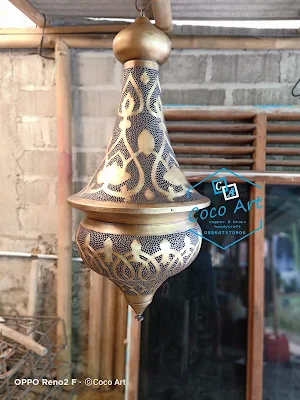 produk lampu maroko kuningan