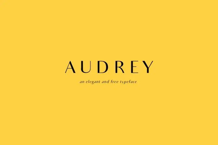 audrey free font