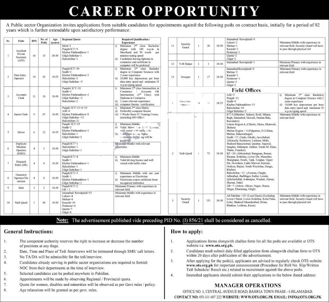 Pakistan Bait ul Mal PBM Jobs 2022 Advertisement -www.pbm.gov.pk