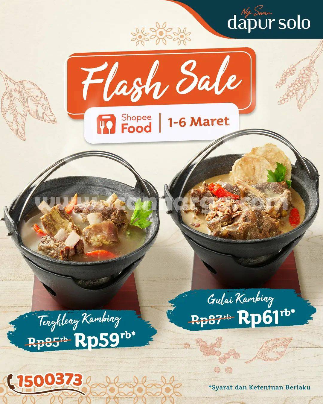 DAPUR SOLO Promo FLASH SALE SHOPEEFOOD - Harga Menu mulai Rp. 59rb