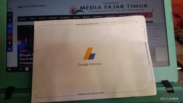 Kisah MEDIA FAJAR TIMUR  Menjemput PIN google adsense di kantor pos sorong selatan
