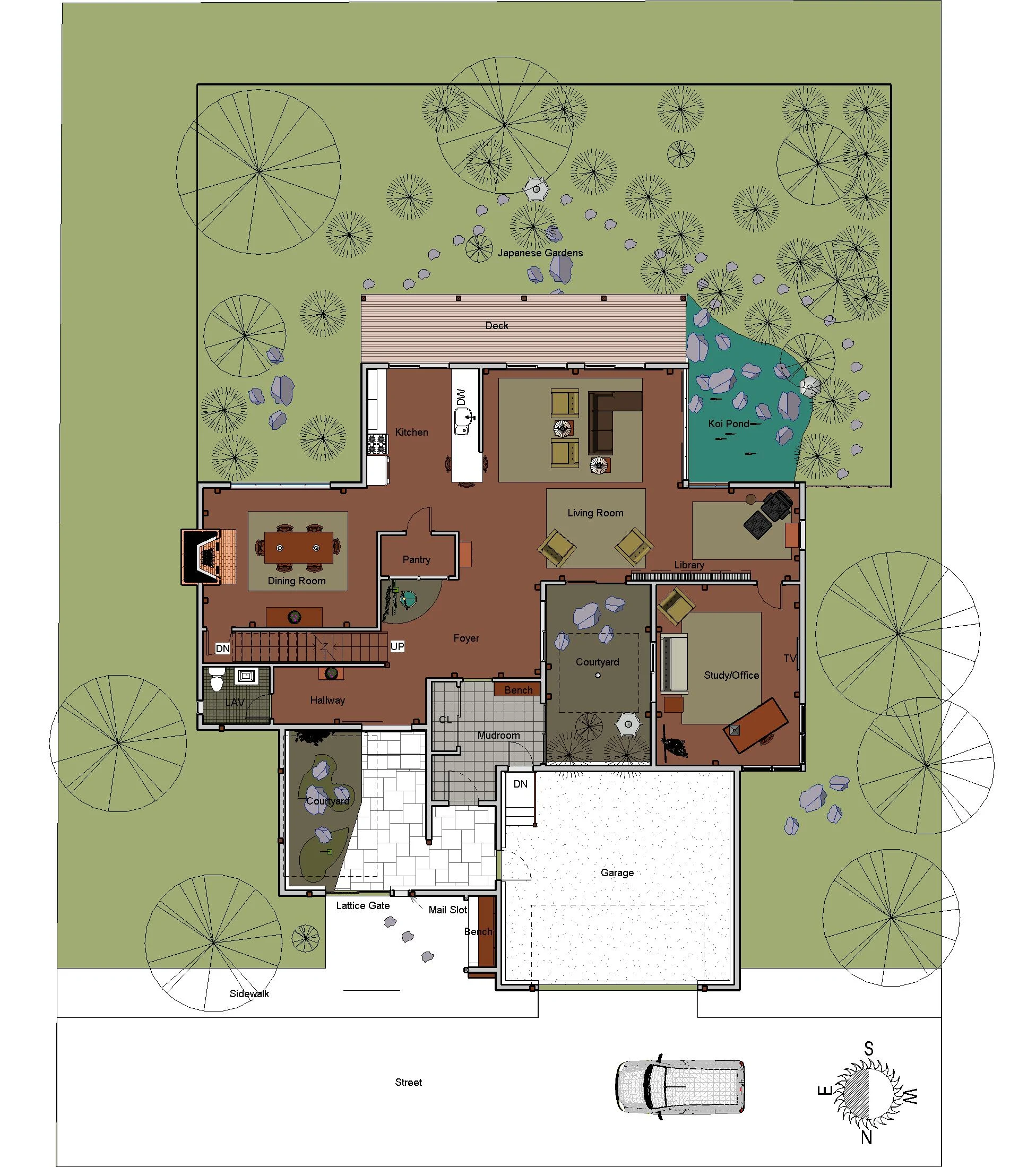 Japanese House Drawing at GetDrawings | Free download