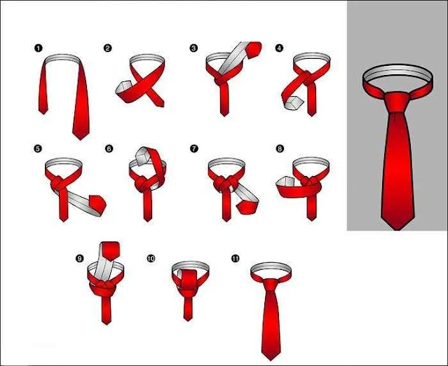 طريقة ربط ربطة العنق - الكرافتة