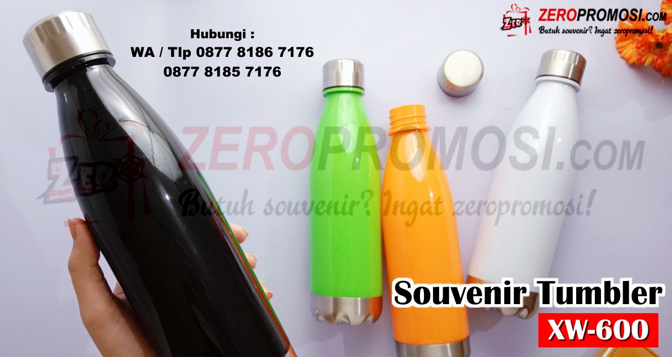 Botol Minum Tumbler Souvenir XW-600, Tumbler Stainless XW-600, Tumbler XW-600 Souvenir Promosi