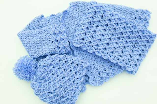 2 Crochet Imagen Conjunto ade gorro y cuello para chaqueta 3D a crochet y ganchillo ganchillo facil sencillo bareta paso a paso DIY puntada punto
