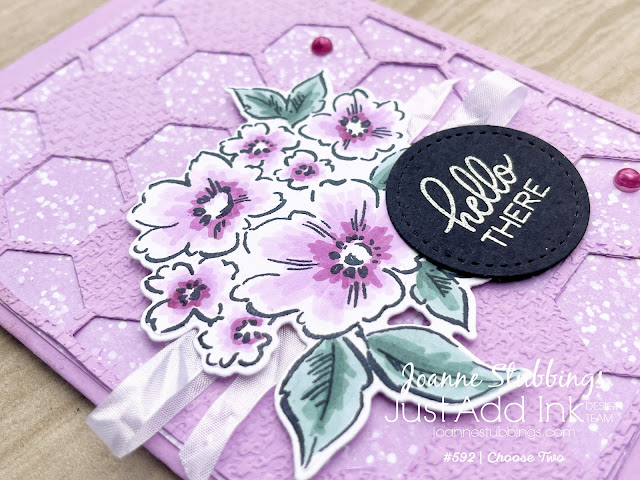 Jo's Stamping Spot - Just Add Ink Challenge #592 using Hand-Penned Petals stamp set by Stampin' Up!