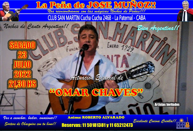 OMAR CHAVES en LA PEÑA DE JOSE MUÑOZ!!