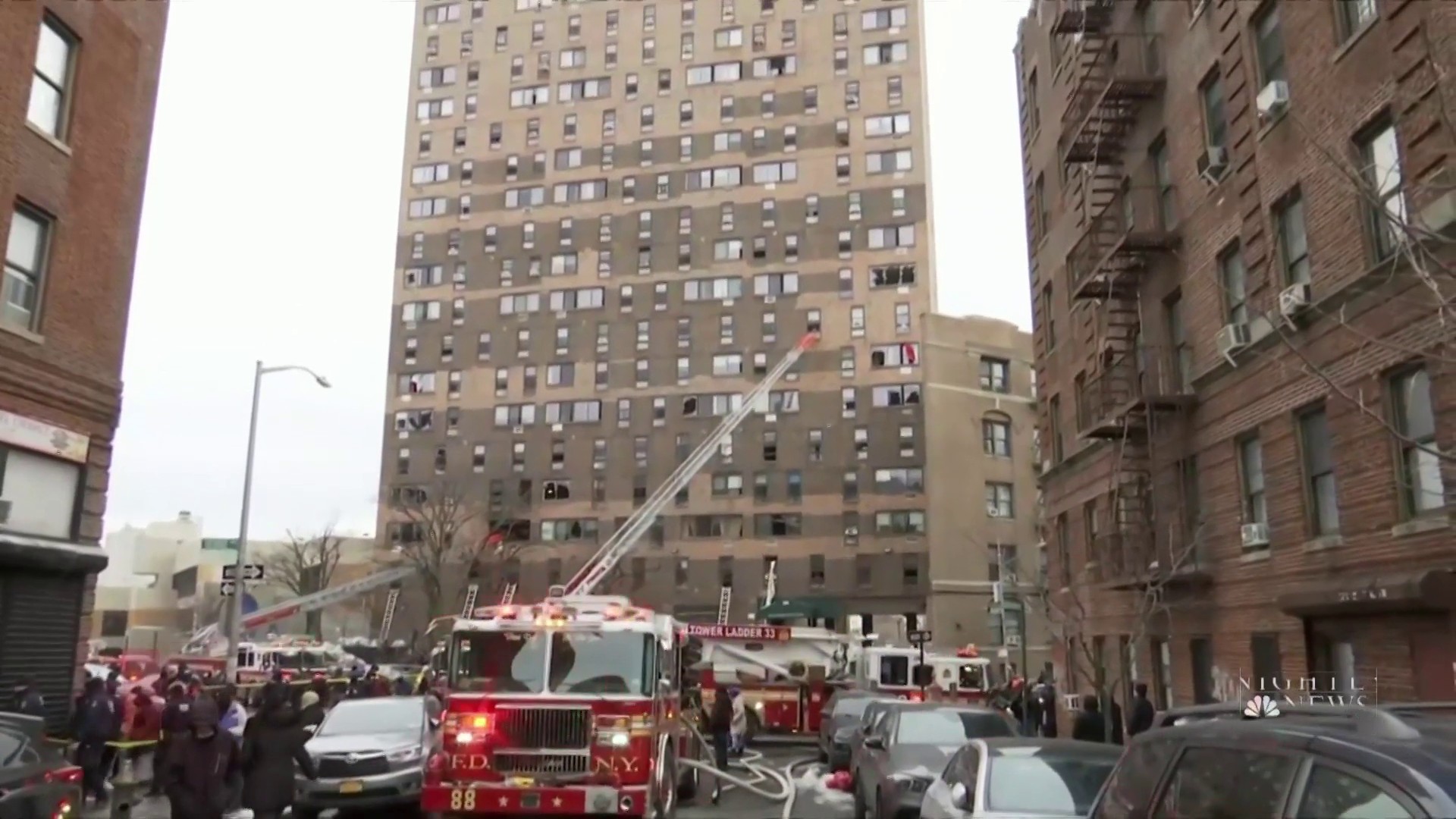 A fire in an apartment building has claimed the lives of at least 19 people.