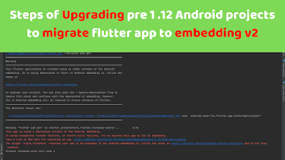ٍ Fix app to be migrated to the android embedding v2 in flutter