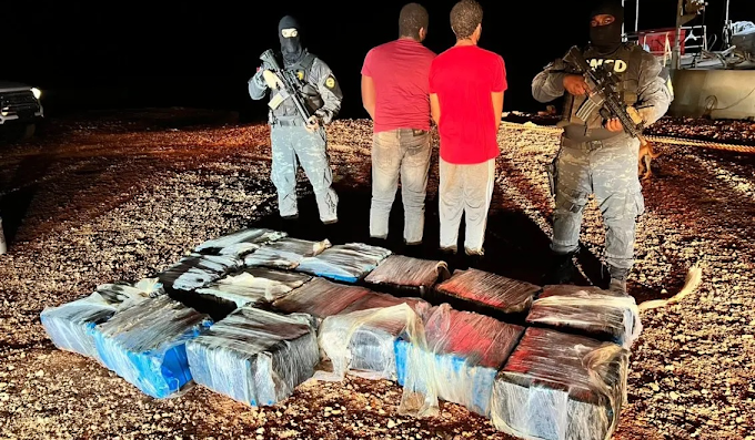 Ocupan 494 paquetes cocaína y apresan dos en costas Pedernales