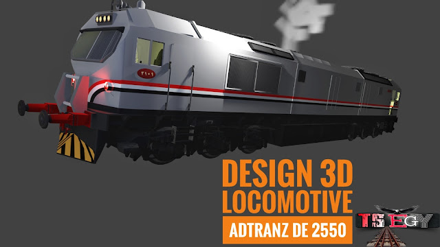 MODEL 3D LOCOMOTIVE  ADTRANZ DE2550