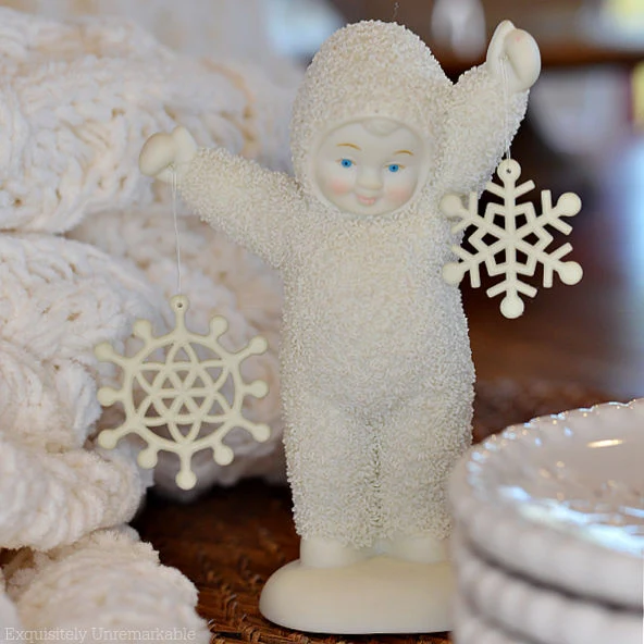 Snowbabies Figurine on a table