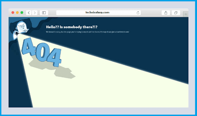 yeti 404 page template