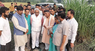 BJP state president uttarakhand  Madan Kaushik visit disaster effected areas
