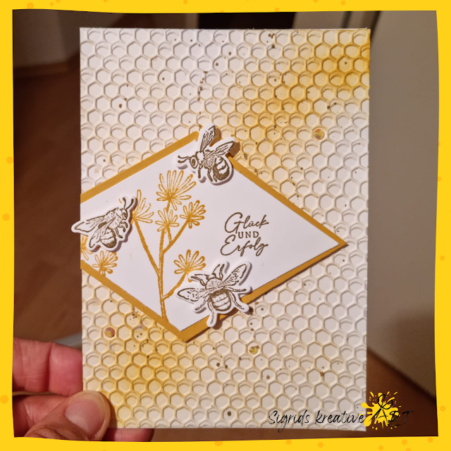 stempelset bienenliebe, stampin up, karten basteln