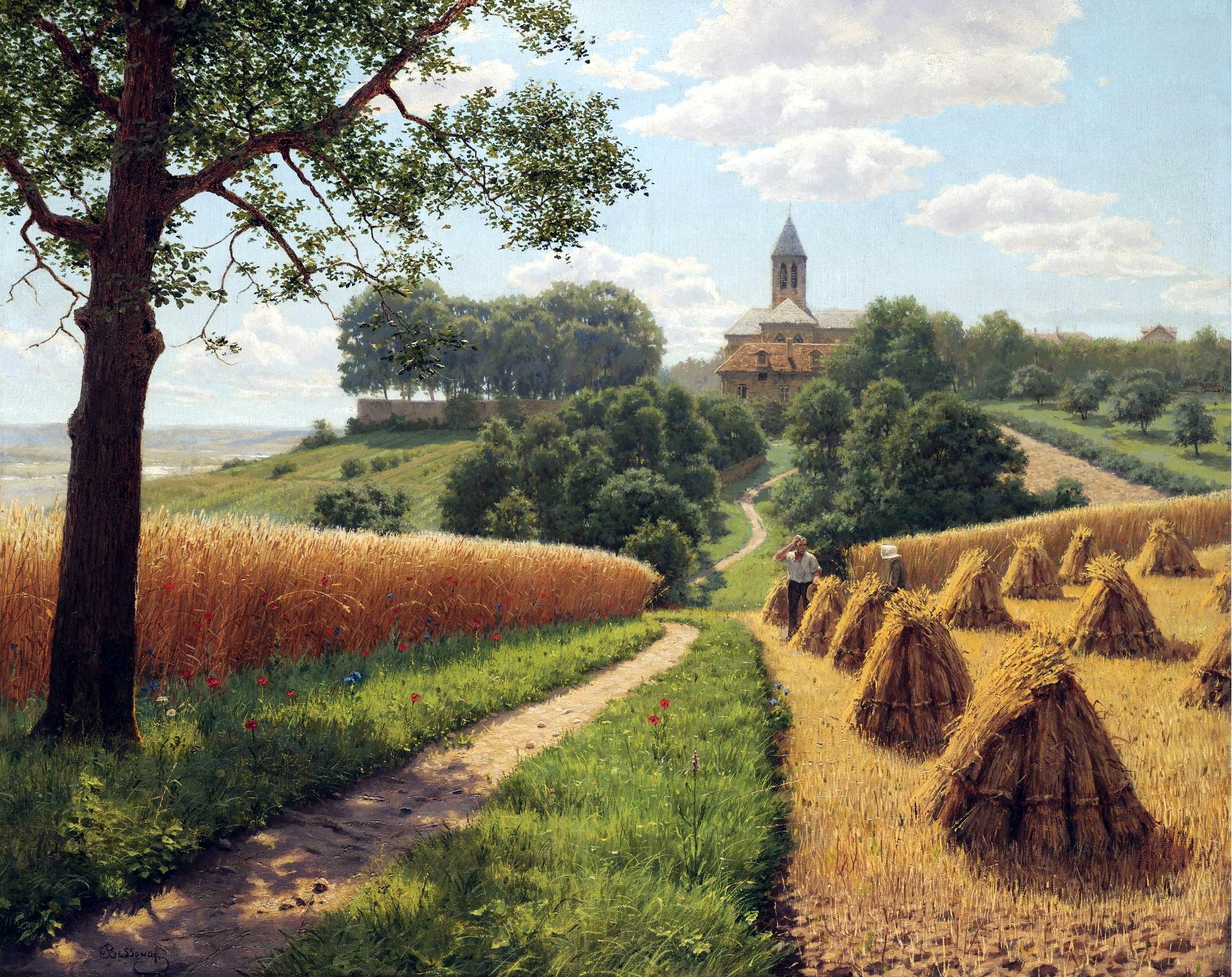 « The Harvest » Boris Vasilievich Bessonov (1862-1934)
