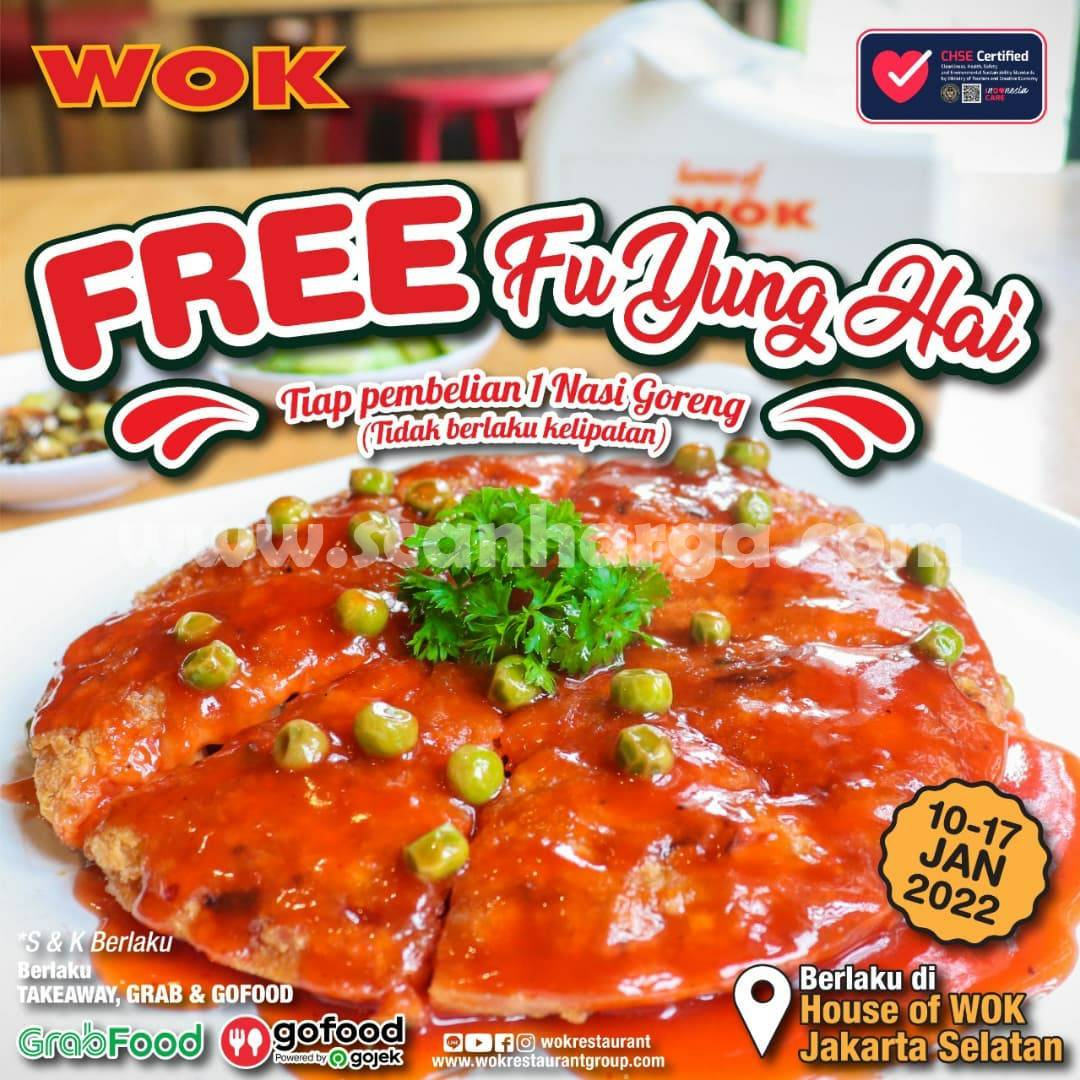 WOK Restaurant Promo GRATIS FU YUNG HAI