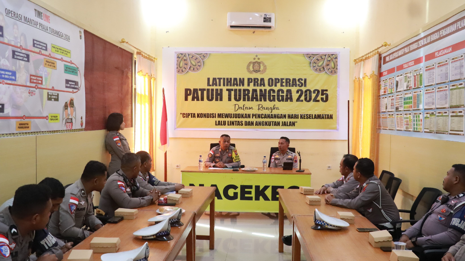 LATIHAN PRA OPERASI PATUH TURANGGA 2025, POLRES NAGEKEO SIAP WUJUDKAN KETERTIBAN BERLALU LINTAS