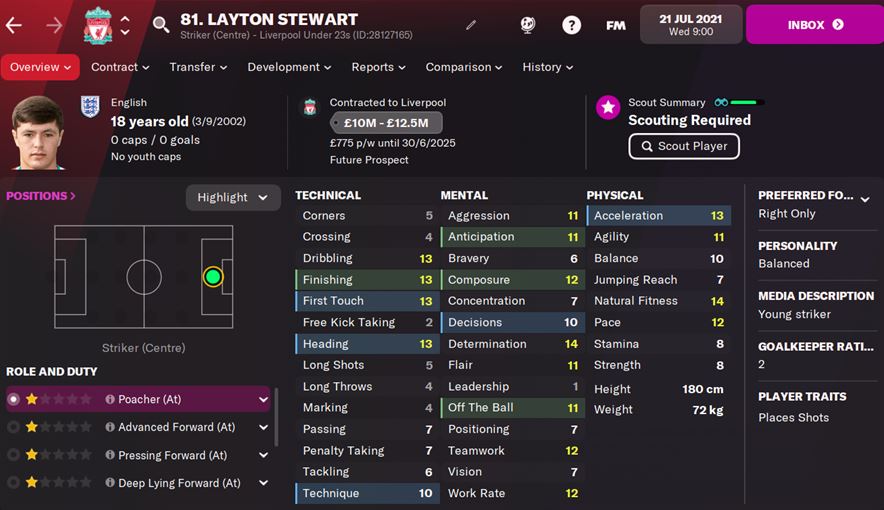 FM22 Layton Stewart