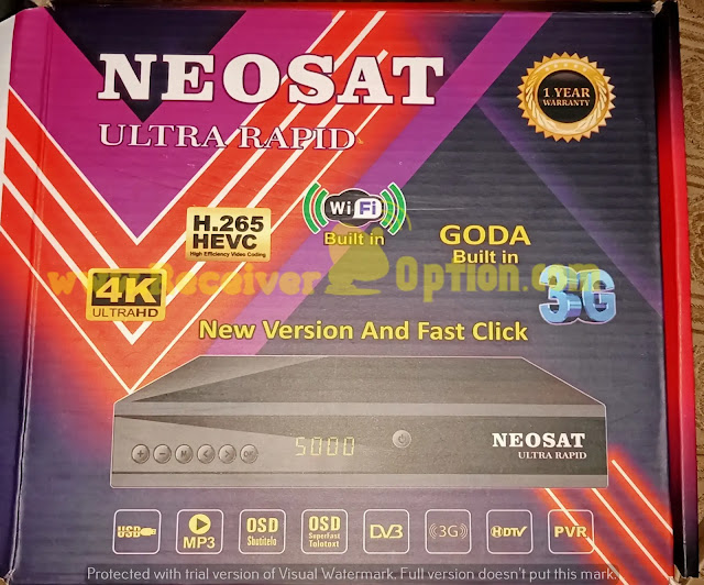 NEOSAT ULTRA RAPID 1506LV 1G 8M BUILT IN WIFI ORIGINAL FLASH FILE