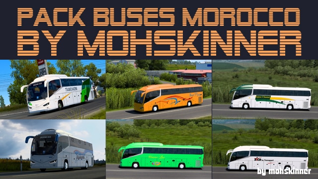 MohSkinner I Pack Morocco Buses 0.2 I ETS2 [1.43]