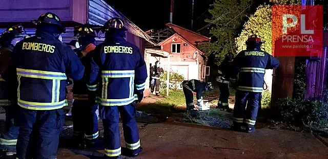 Osorno: incendio deja tres damnificados
