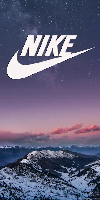 Paisagem com Montanhas Nike iPhone Wallpaper