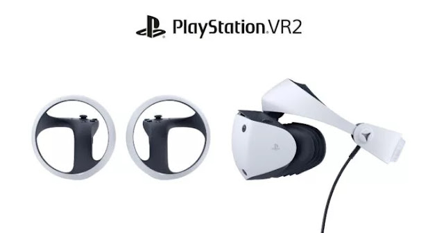 The design of PlayStation VR2 virtual reality headset is unveiled first look