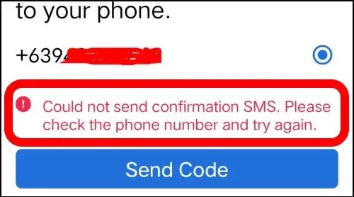 How To Fix Facebook Could Not Send Confirmation SMS. Please Check The Phone Number And Try Again Problem Solved