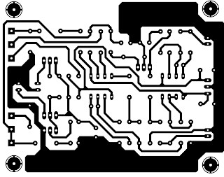 Layout pcb noise gate bawah