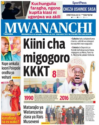 Habari Zilizopo Katika Magazeti Ya Leo Novemba 28