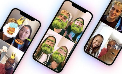 Messenger enables the whole group to share the AR experience