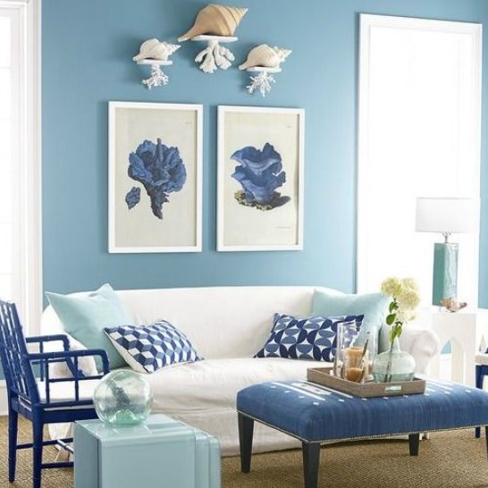 warna cat biru muda untuk ruang tamu