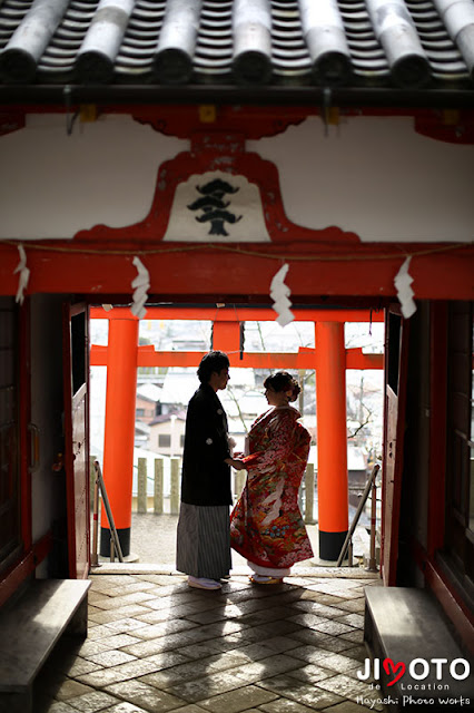 奈良の紅葉で前撮り撮影